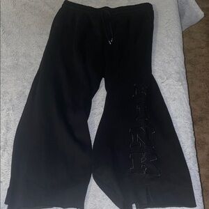 PINK Victoria's Secret Black Lounge Pants